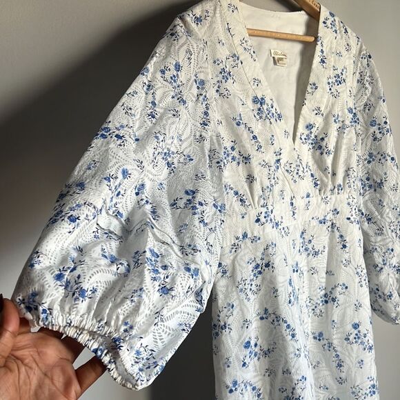 Shoshanna Darren Breeze-Print Burnout Dress - Picture 6 of 13